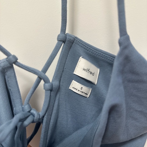 Aritzia Dreamweaver Dress #118105 Slab Blue Size M - Picture 4 of 5